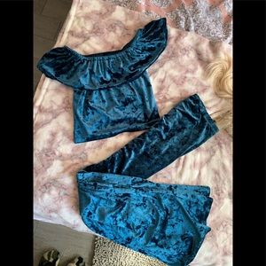 Two Piece Velvet Set